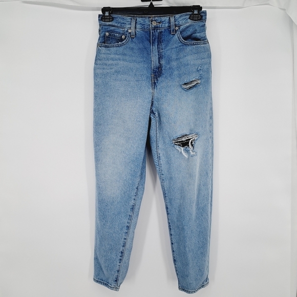 Levi's Premium Light Wash High Loose Taper Distressed‎ Size 28 - Picture 1 of 12